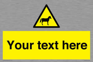 Custom warning horses